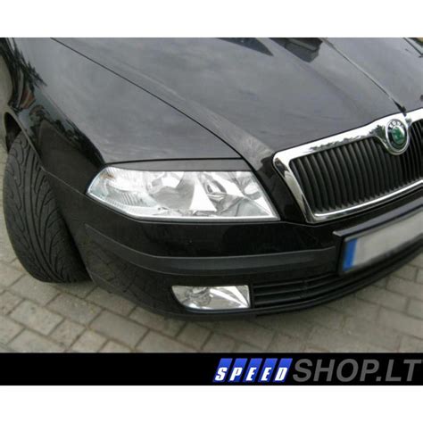 Skoda Octavia priekinių žibintų scheminis vaizdas