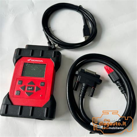 Nuotrauka su Honda motociklų diagnostikos kabeliais