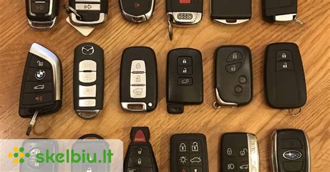 skirtingi automobilių raktų tipai