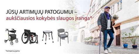 Slaugos priemonės ir medicininė įranga