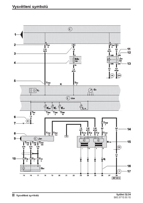 Skoda Superb raktelio pultelio schema