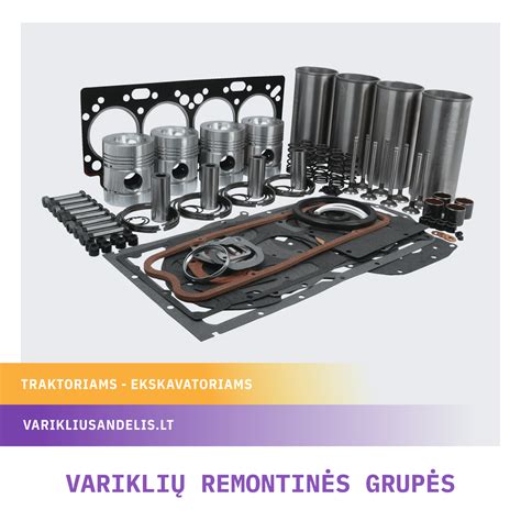 Įvairių markių traktorių variklių dalys