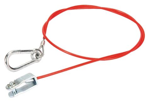 Scheminis priekabos apsauginio trosas veikimo principas