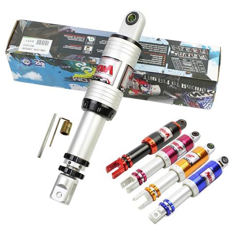 Motociklo galinio amortizatoriaus reguliavimo elementai