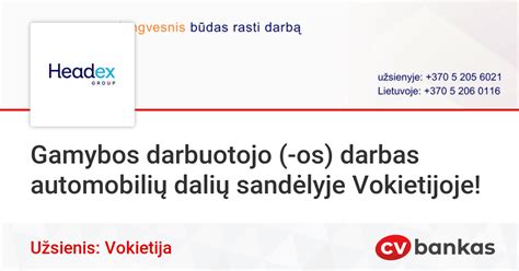 Automobilių dalių gamybos procesas