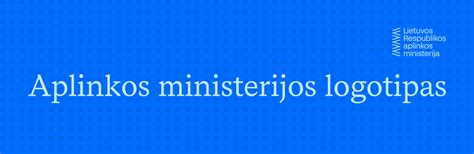 Aplinkos apsaugos departamento logotipas ir kontaktinė informacija
