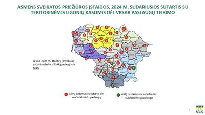 Žemėlapis su paslaugų teikimo zonomis