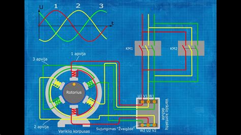 Principinė variatoriaus transmisijos schema