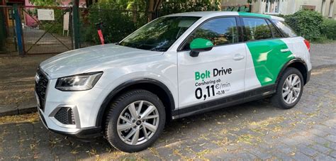 Bolt Drive programėlės sąsaja