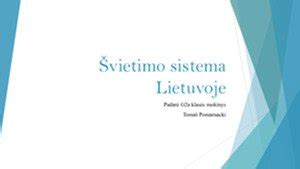 Švietimo sistema Lietuvoje: statistika ir tendencijos