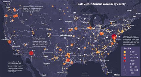 map showing service centers