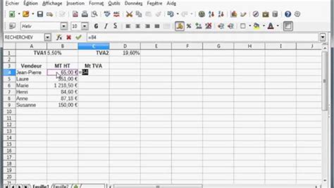 Pasiūlymai automatinio užpildymo metu LibreOffice Calc