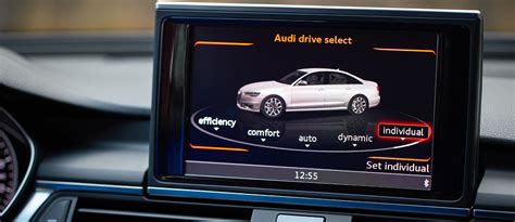 Audi Drive Select meniu ekrane