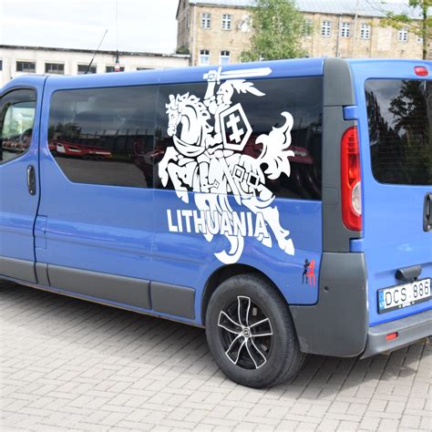 ženklas M ant automobilio