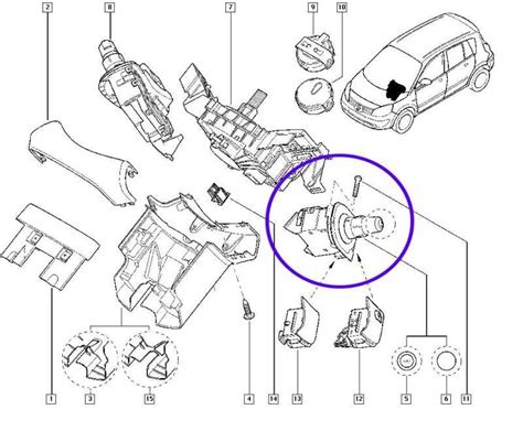 Renault Scenic galinio valytuvo schema