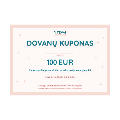 dovanų kuponas automobiliui