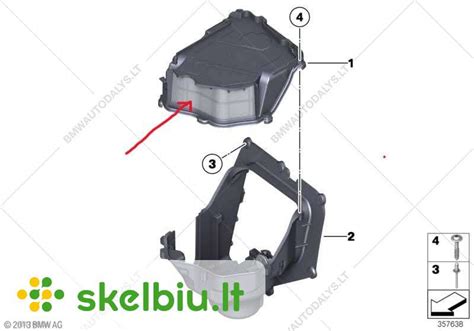 BMW E90 ventiliatoriaus sparnuotės schematinis vaizdas