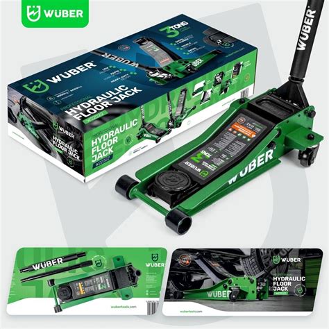 Nuotrauka: WUBER 3T hidraulinis domkratas su ratukais