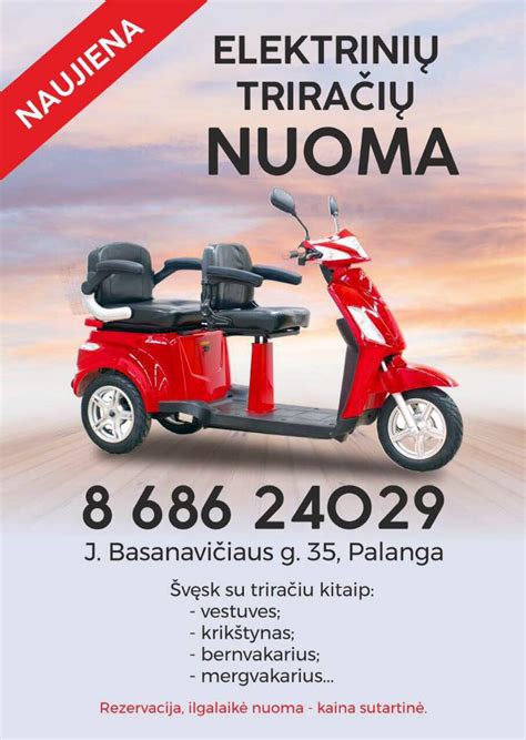 Infografika su elektrinių triračių motorolerių nauda senjorams