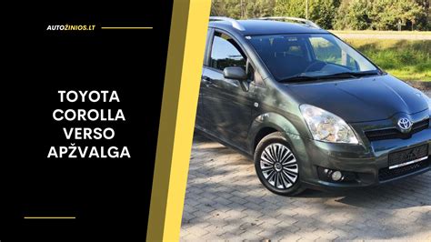 Nuotrauka Toyota Corolla Verso automobilio su sumontuotais ratlankiais
