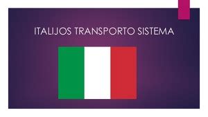 Italijos transporto sistema