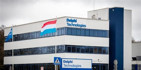 Delphi Technologies logotipas ir produktai