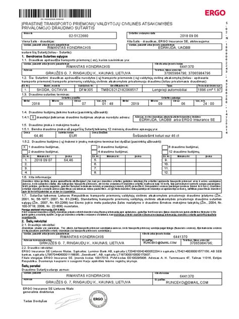 Transporto priemonių valdytojų civilinės atsakomybės privalomasis draudimas