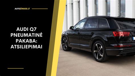 Audi Q7 pneumatinės pakabos valdymo režimų piktogramos