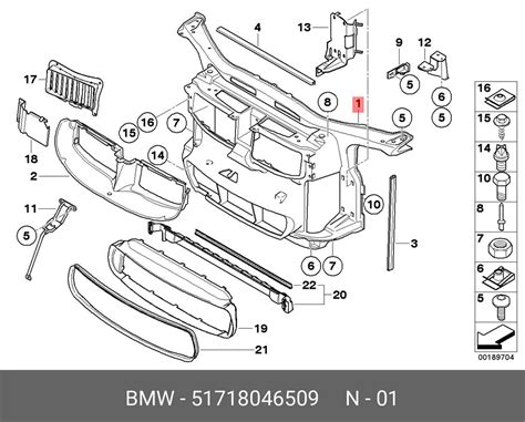 BMW X1 priekinio tilto schema