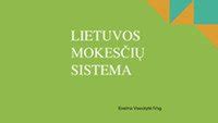 Mokesčių sistema Lietuvoje