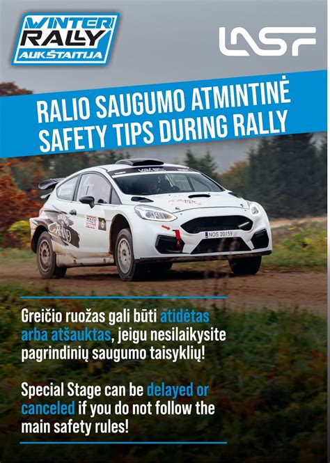 Saugumo instrukcijos automobilių ralio žiūrovams