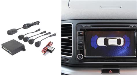 Pavyzdys automobilio garso sistemos su dideliu ekranu