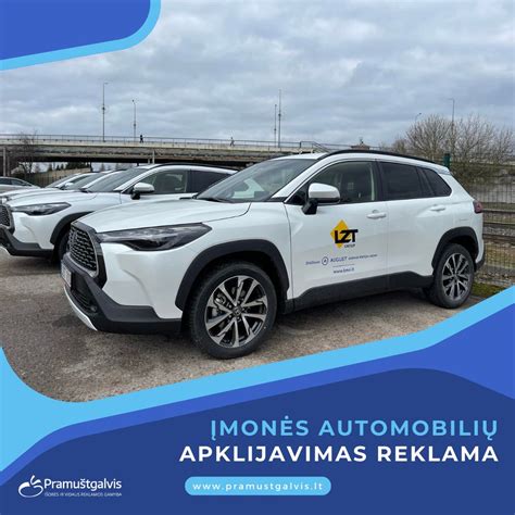 įmonės automobiliai mokymui