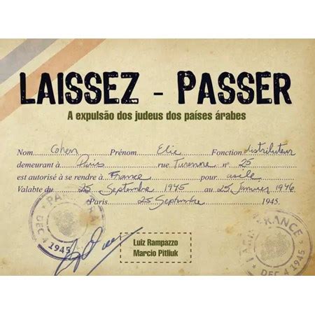 Laissez-Passer leidimo pavyzdys