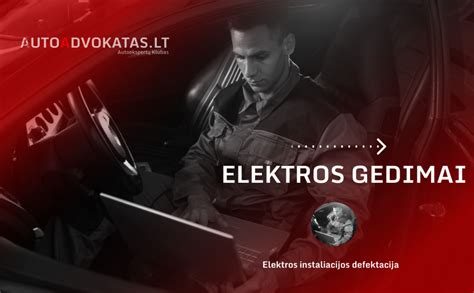 Infografika su dažniausiais automobilio elektros sistemos gedimais